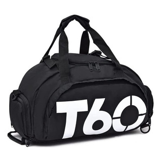 Mochila Mala T60 Para Academia Natação Camping Na Cor Preta Mochila Mala T60 Para Academia Natação Camping Na Cor Preta