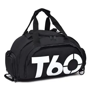 Mochila Mala T60 Para Academia Natação Camping Na Cor Preta Mochila Mala T60 Para Academia Natação Camping Na Cor Preta