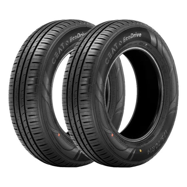Jogo 2 Pneus Ceat Aro 14 Ecodrive 185/70r14 88h