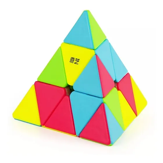 Cubo Magico Rubik Piramide 3x3 Colores Premiun Color De La Estructura Multi Color