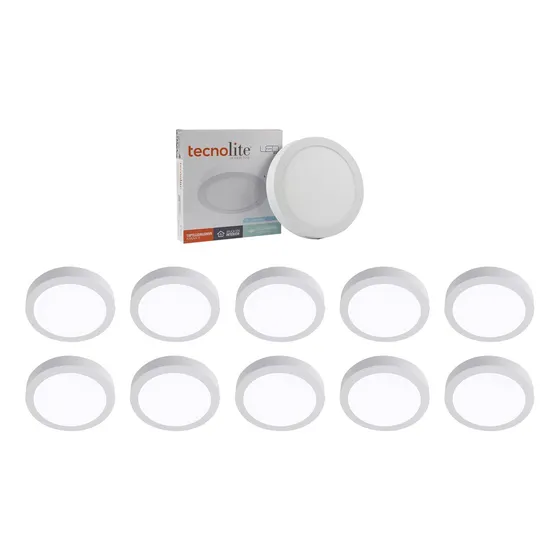 Pack 10 Lámparas 18wsobreponer Tecno Lite Ankaa Iii Luz Fría