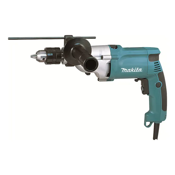 Taladro percutor eléctrico de 13mm Makita Makita HP2050H 720W + accesorio con maletín de transporte 127V