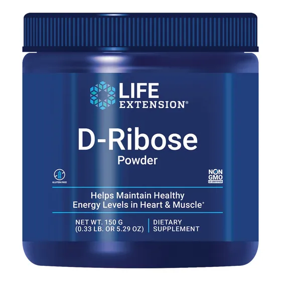 Suplemento Life Extension D-ribosa En Polvo 150 G Sin Gluten
