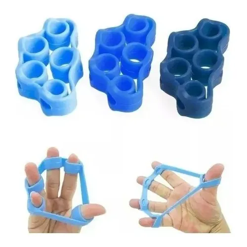 Kit Exercitador Dedos Fisioterapia Fortalecimento Extensor