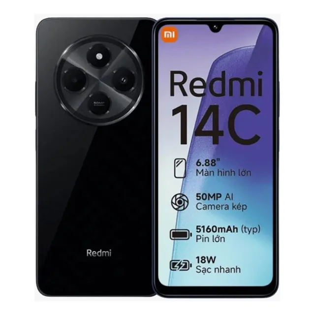 Smartphone Xiaomi Redmi 14c Dual Sim 6/128gb Negro