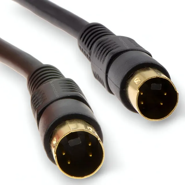 Cable S Video Mini Din A Mini Din 4 Pines Macho 1.8m Negro
