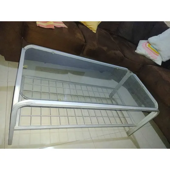 Mesa De Centro Metal Y Vidrio