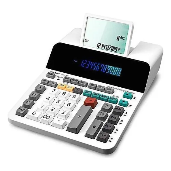 Calculadora Sharp 12 Dígitos 2 Telas 110v El-1901v