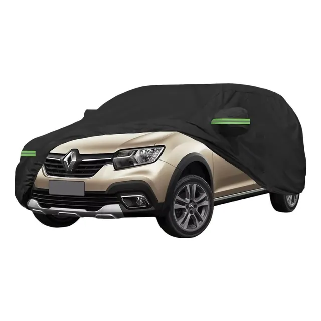 Funda Impermeable Carro Hatchback Tiras Reflectivas Y Cierre