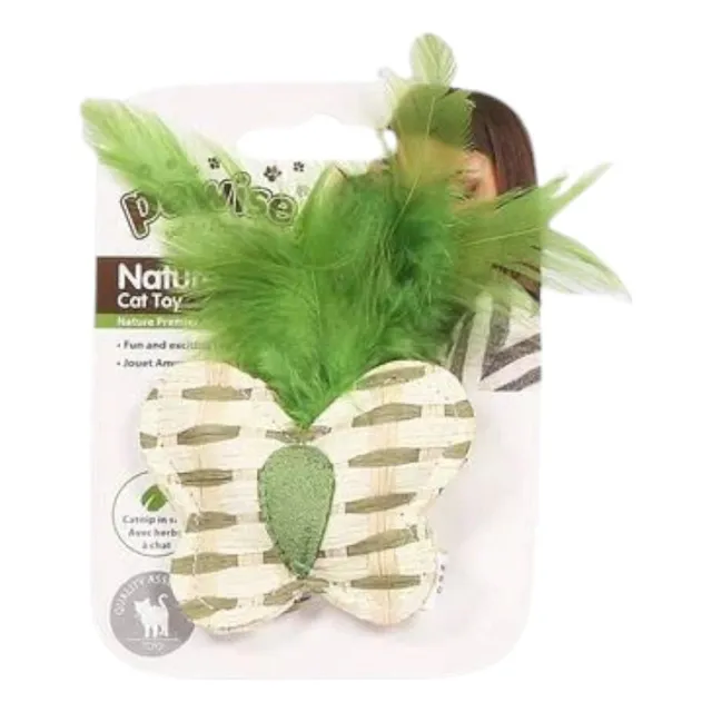 Pawise Nature First Mariposa Juguete Para Gatos Con Catnip