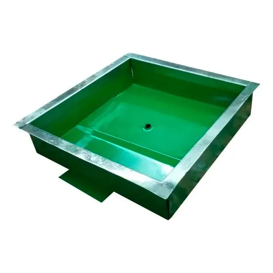 Tapa Camara Septica 60x60 Chapa Acero Inoxidable Verde 3c