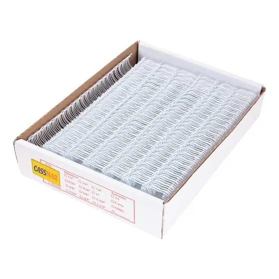 Wire-o Para Encadernação 3x1 A4 Branco 1/2 Para 95fls 25un