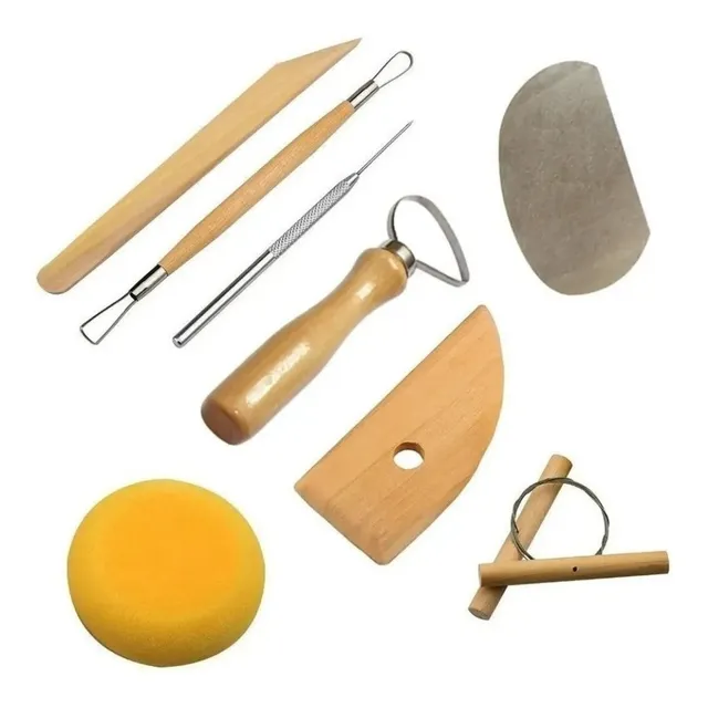  Set 8 Herramientas Para Esculpir, Moldear Arcilla, Greda