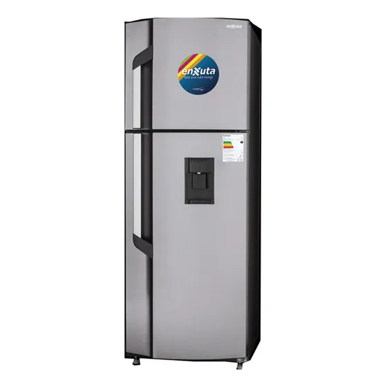 Refrigerador Enxuta Frio Seco 275 Lts Inox Con Dispensador