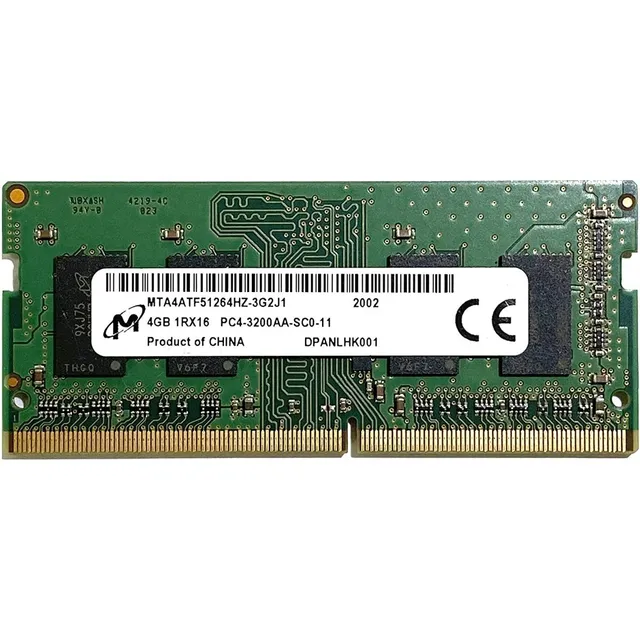 Memoria RAM color verde 4GB 1 Micron MTA4ATF51264HZ-3G2J1