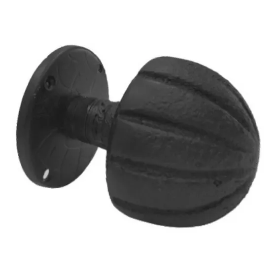 Pomo Centrado Fijo Hierro Negro C Ros Puerta Entrada Fabherr