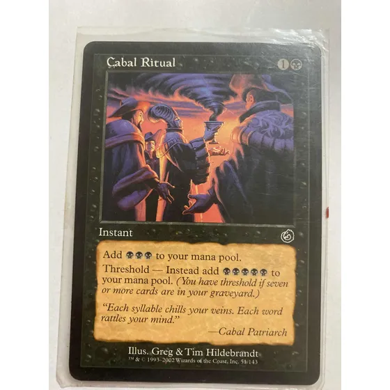 Carta Magic Cabal Ritua Instantaneo