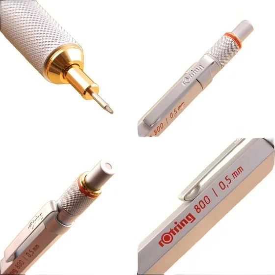 Lapiseira Rotring 800 Preta Ou Prateada  - 0,5mm
