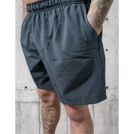 Bermuda Ogochi Masculina Tactel Shorts Essencial Com Bolso