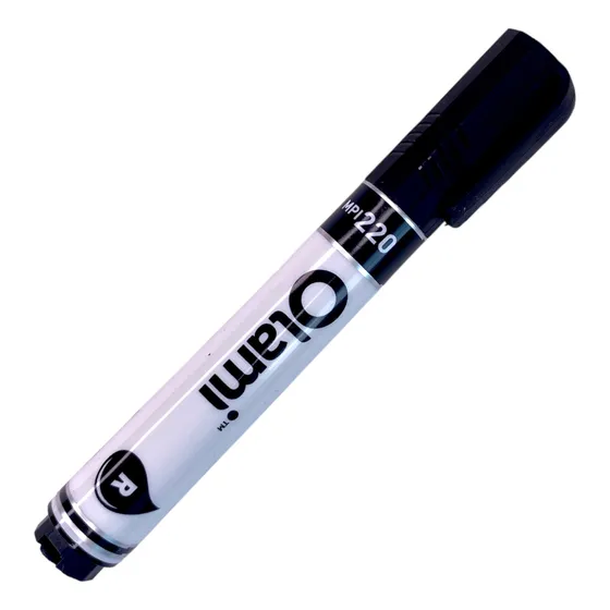 Marcador Negro P Pizarra Olami Recargable 2-3mm Mpi220 Redon