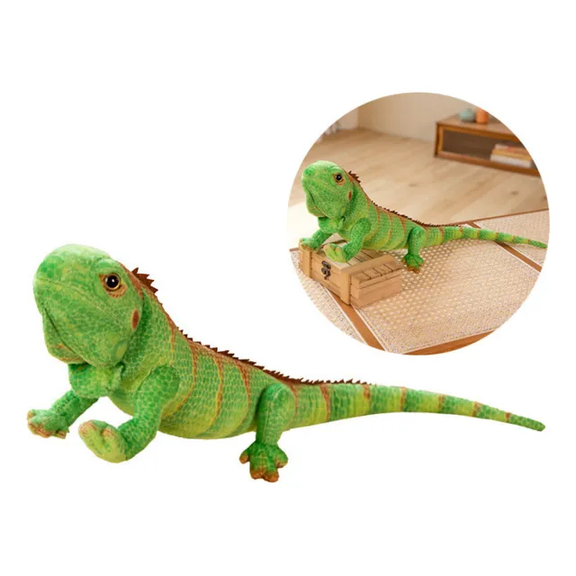 Juguete De Peluche Grande De Imitación De Lagarto