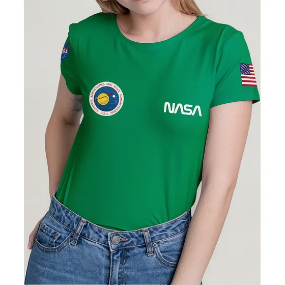 Camiseta Masculina Nasa Espace Geek Nerd Estilosa Colorida