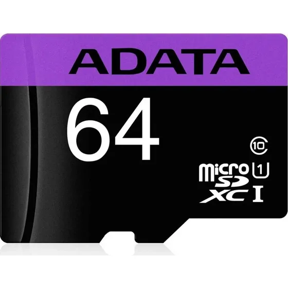 Tarjeta de memoria Adata AUSDX64GUICL10-RA1 Premier con adaptador SD 64GB