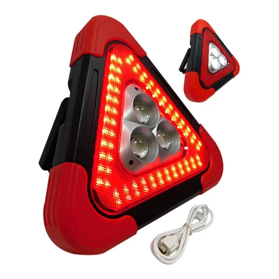 Lampara Led Triangulo De Emergencia Y Trabajo Security