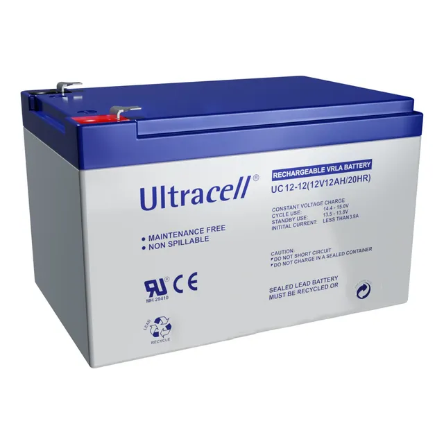 * Batería Recargable 12v 12ah Ultracell Descarga Profunda *