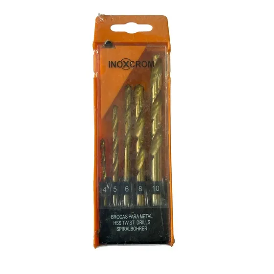 Set 5 Brocas Para Metal 4 5 6 8 10mm