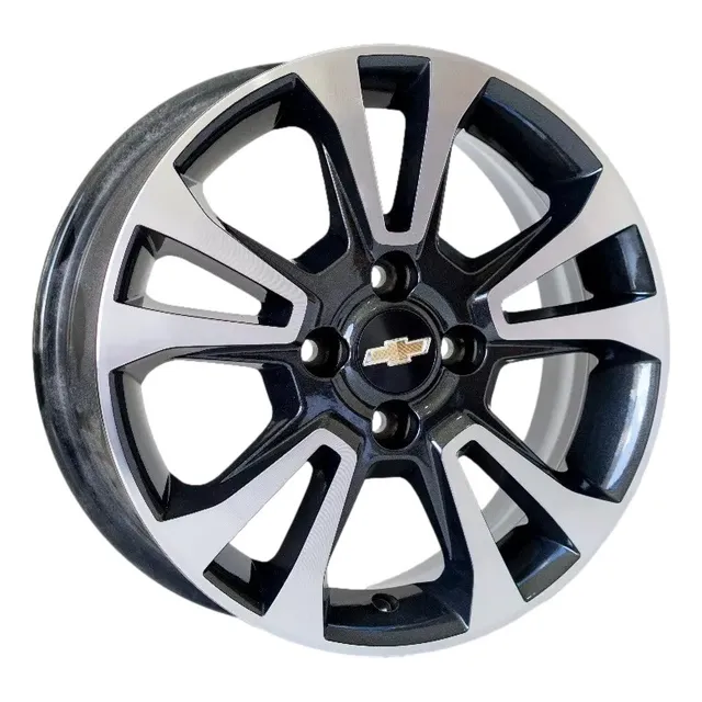 Jogo Roda Aro 15 4x100 Prisma Onix Scorro S230 + Bicos