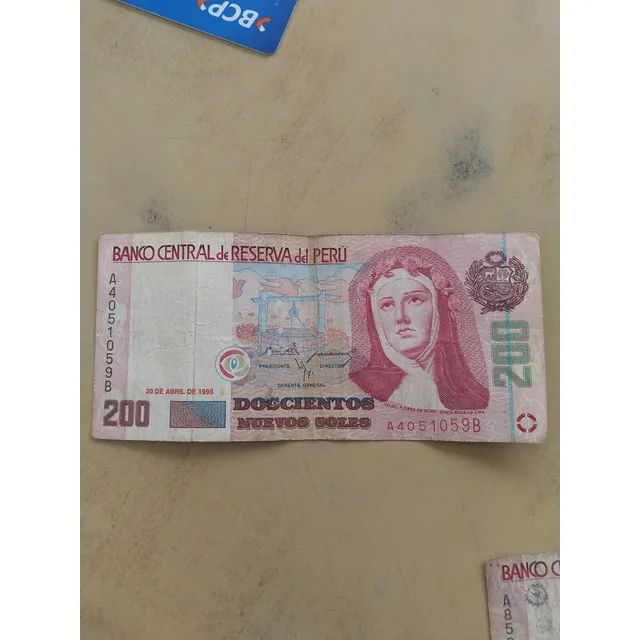 Billete De 200 Soles De 1995