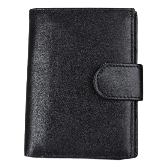 Cuero Genuino Billetera  Rfid Pasaporte 4 Divisiones