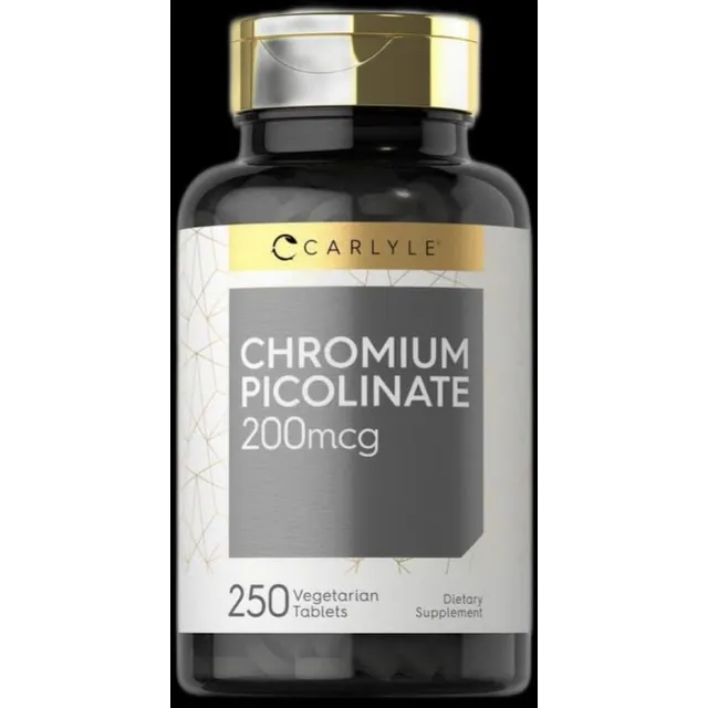 Picolinato De Cromo Picolinato  200mcg 250 Tab Carlyle