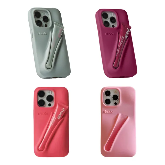 Funda Tipo Rhode Hailey Bieber Para iPhone Lip Case C/logo