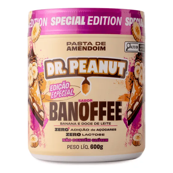 Pasta De Amendoim Com Whey Protein - 600g - Dr. Peanut