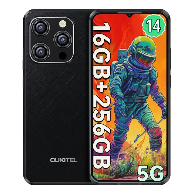 Celular Robusto Oukitel Wp52 5g 6,6 Fhd 16gb 256gb 6500mah