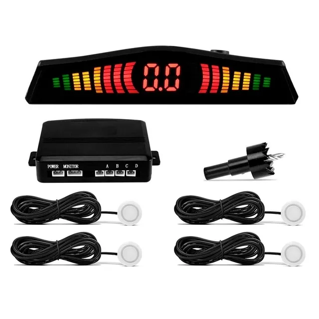 Sensor De Ré Câmera Traseira Retrovisor Lcd Fiat Toro
