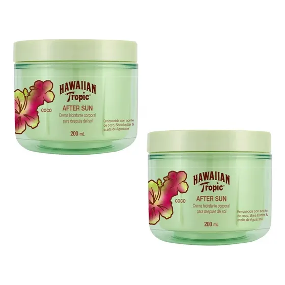 2 Pz Hawaiian Tropic Crema Corporal After Sun Coco 200ml