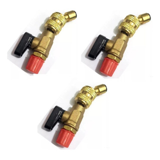 Válvula Bola 5/16 R410 Inverter Ponta Curvada Kit C/3 Un Válvula Bola 5/16 R410 Inverter Ponta Curvada Kit C/3 Un