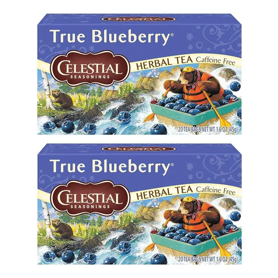 Té De Hierbas Celestial Seasonings True Blueberry, 20 Bolsas