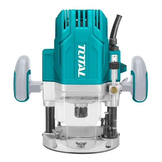 Router trompo fresadora de mano Total 1600w línea industrial encastre 6mm 8mm 12mm 1/4'' y 1/2'' TR111216