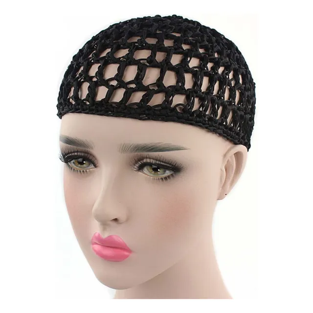 Gorra De Noche Tejida Para El Pelo De Ganchillo A Mano Para