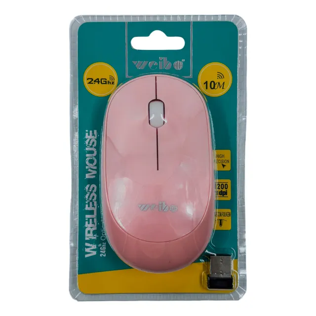 Mouse Inalámbrico Hermoso Color 10 Mts De Alcance, 3200 Dpi
