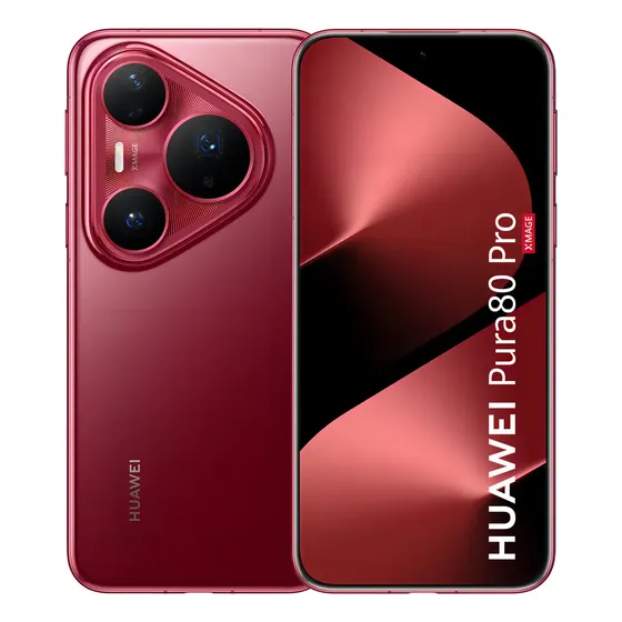 Celular Huawei Pura 80 Pro Smartphone 12gb+512gb Cámara Ultra Chroma De 1 Pulgada Cámara Macro Telefoto de Ultra Iluminación Cancelación De Ruido con Ia Batería 5170 Mah y Supercharge Dual Rojo | Cuotas sin interés