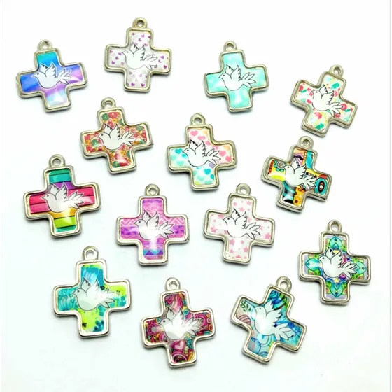 Dijes Porfis Cruz Espíritu Santo X30 Unidades