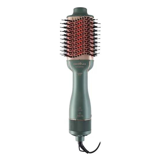 Escova Secadora Britânia Soft Bes13vd 4 Em 1 1300w Verde 127/220V