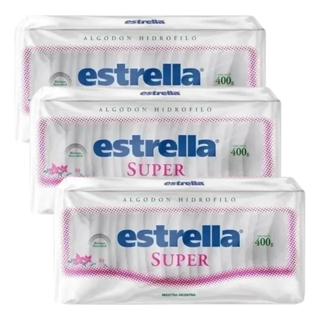 Set X3 Algodón Estrella Super Familiar X 400 Gr