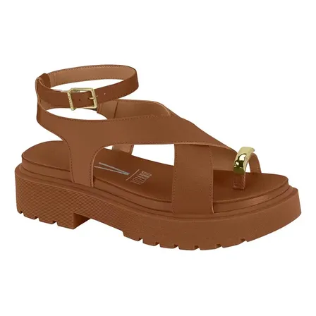 Sandália Robusta Feminina Casual Confortável Original Mocca 38 Br