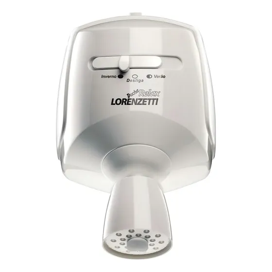 Chuveiro elétrico de parede Lorenzetti Relax ultra branco 5500W 127V